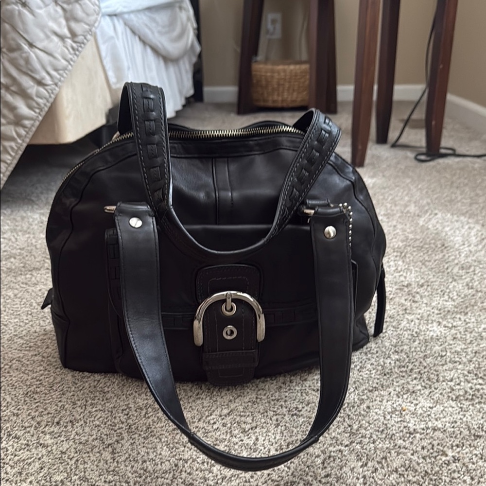 Coach leather large legacy satchel